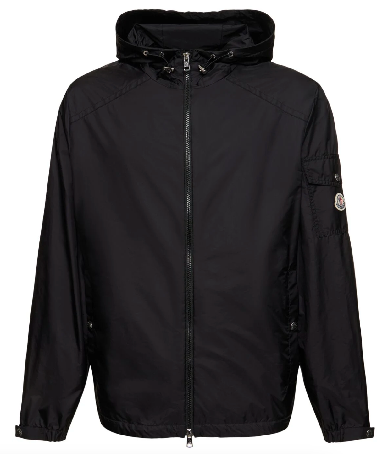 Moncler Etiache Nylon Rainwear Jacket Black Front Lodz Polska