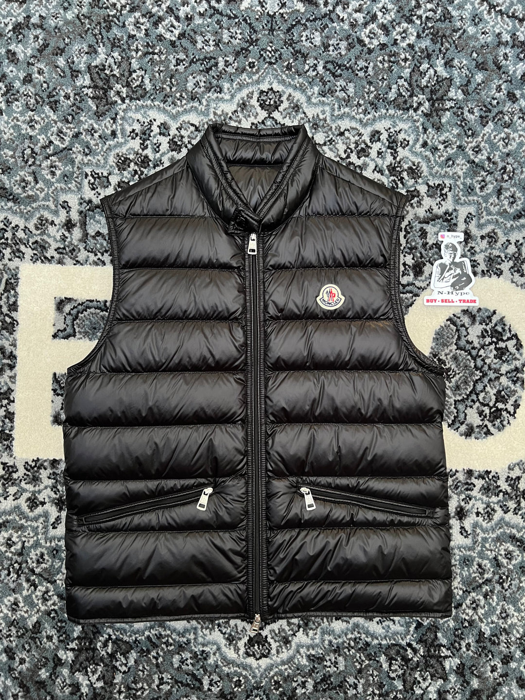 Moncler Gui Down Black Vest Showroom NHype Lodz Polska