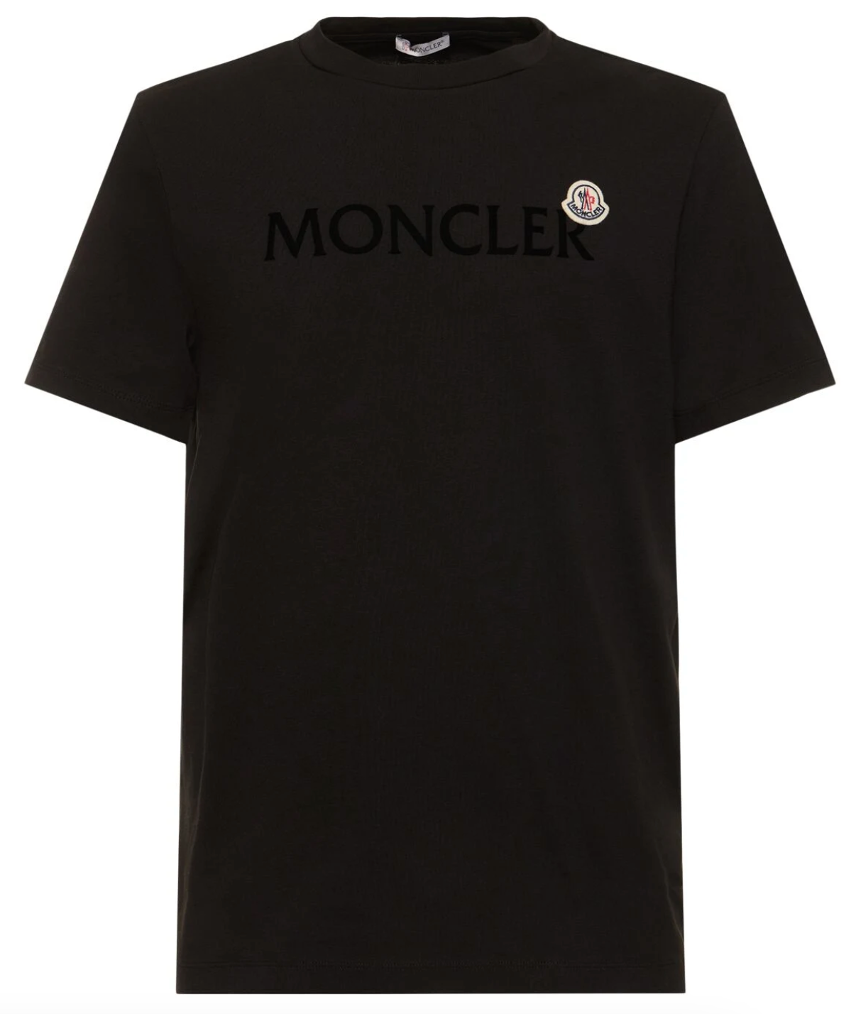 Moncler Logo Cotton T-shirt Black 2Front Lodz Polska