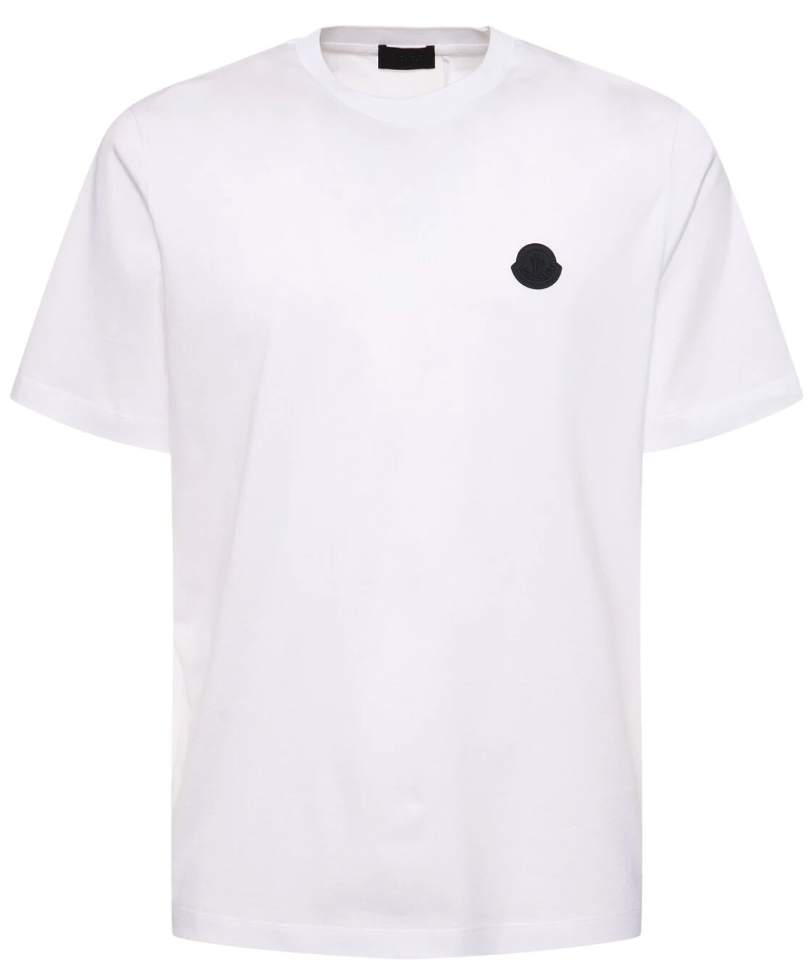Moncler Logo Cotton T-shirt White Front Lodz Polska