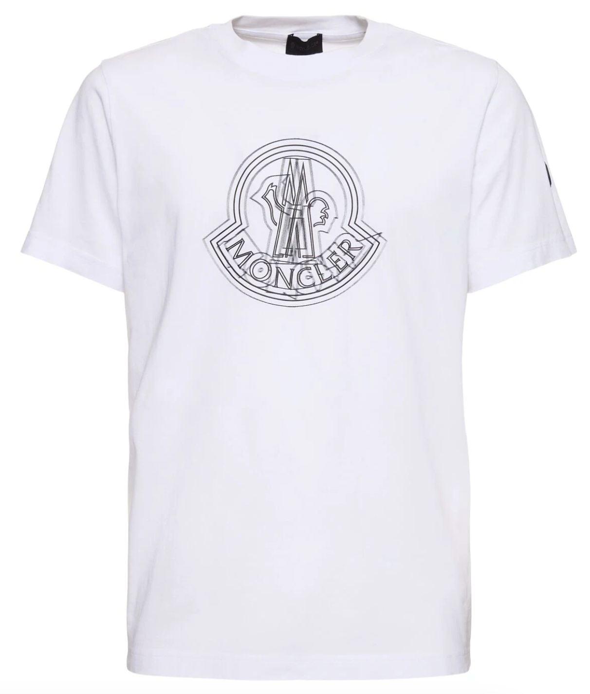 Moncler Main Logo Cotton T-shirt White Front Lodz POlska