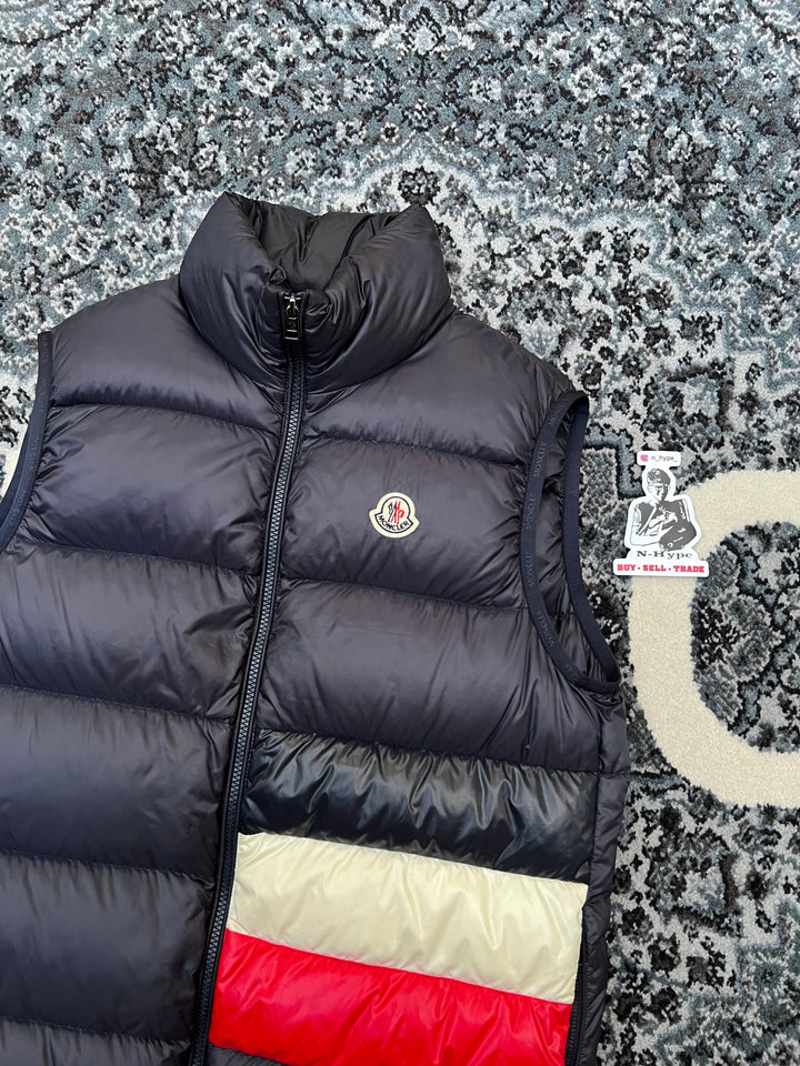 Moncler Vest Navy France Flag Showroom NHype Lodz Polska