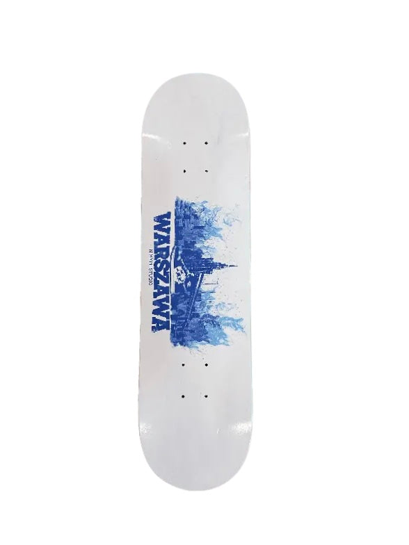 N-Hype Studio Skate Deck / Blat do deskorolki  Warszawa City Pack Blue Flame tyl Lodz Polska