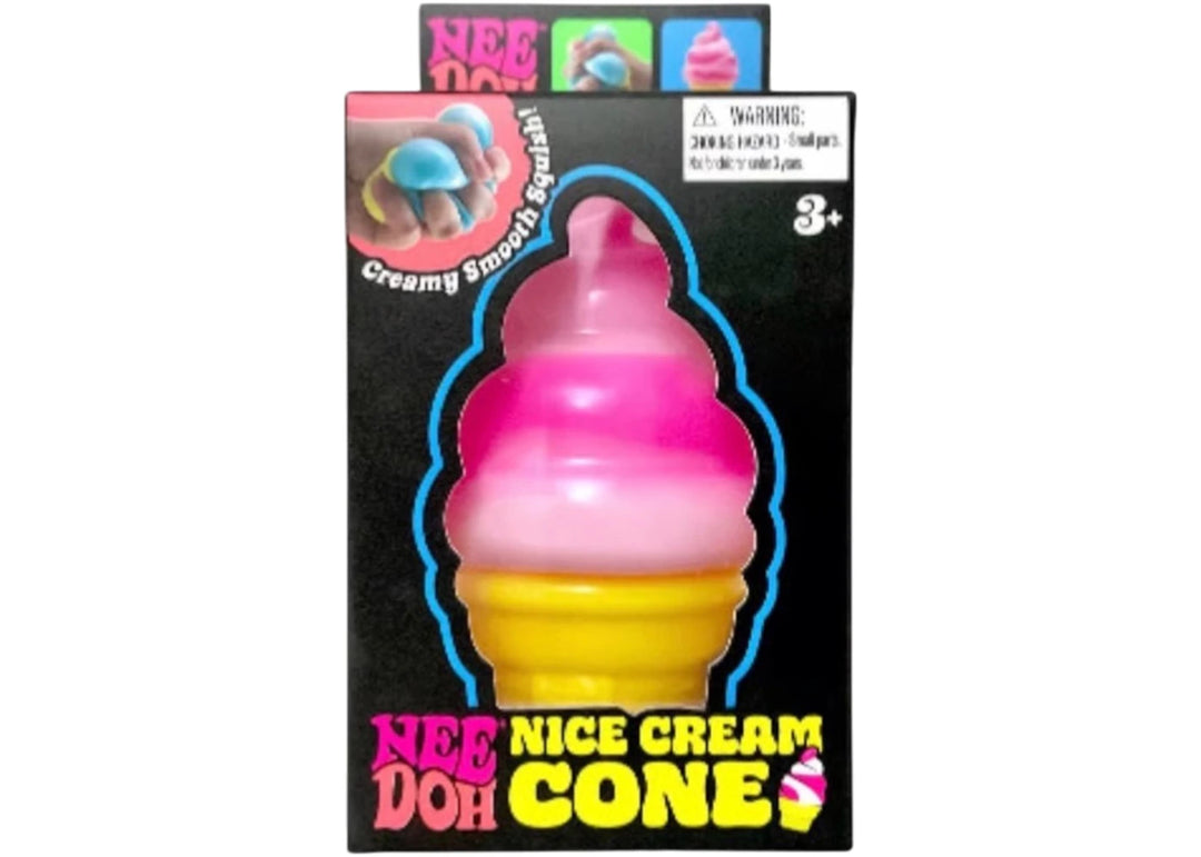 NeeDoh Nice Cream Ice Cream Cone Squishy Fidget Toy Pink - Róż - N-Hype