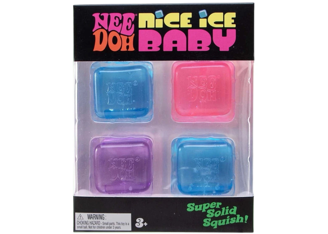 NeeDoh Nice Ice Baby Squishy Fidget Toy Set of 4 Blue/Purple/Pink - Niebieski - N-Hype