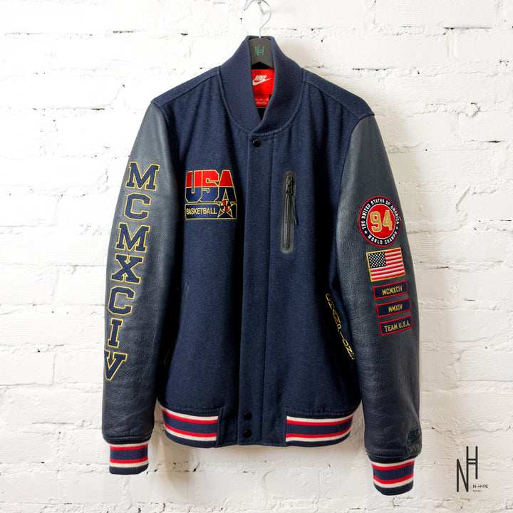 Nike Team USA Basketball Varsity / Destroyer Jacket 1994 (MCMXCIV) N-Hype kutka basballowa granatowa