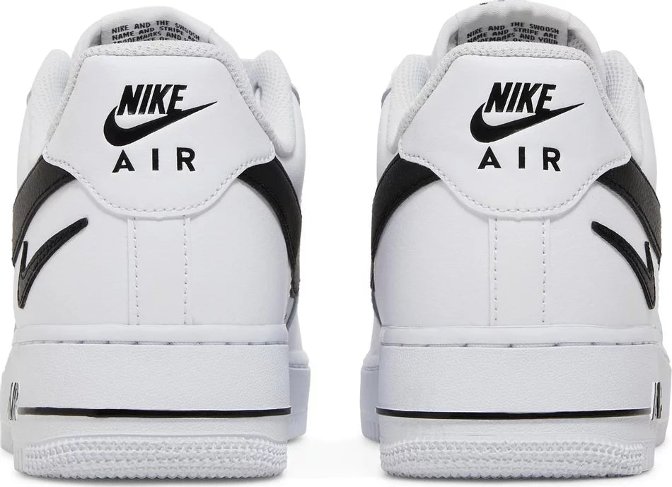 Nike Air Force 1 Low 07 FM Cut Out Swoosh White Black DR0143 101