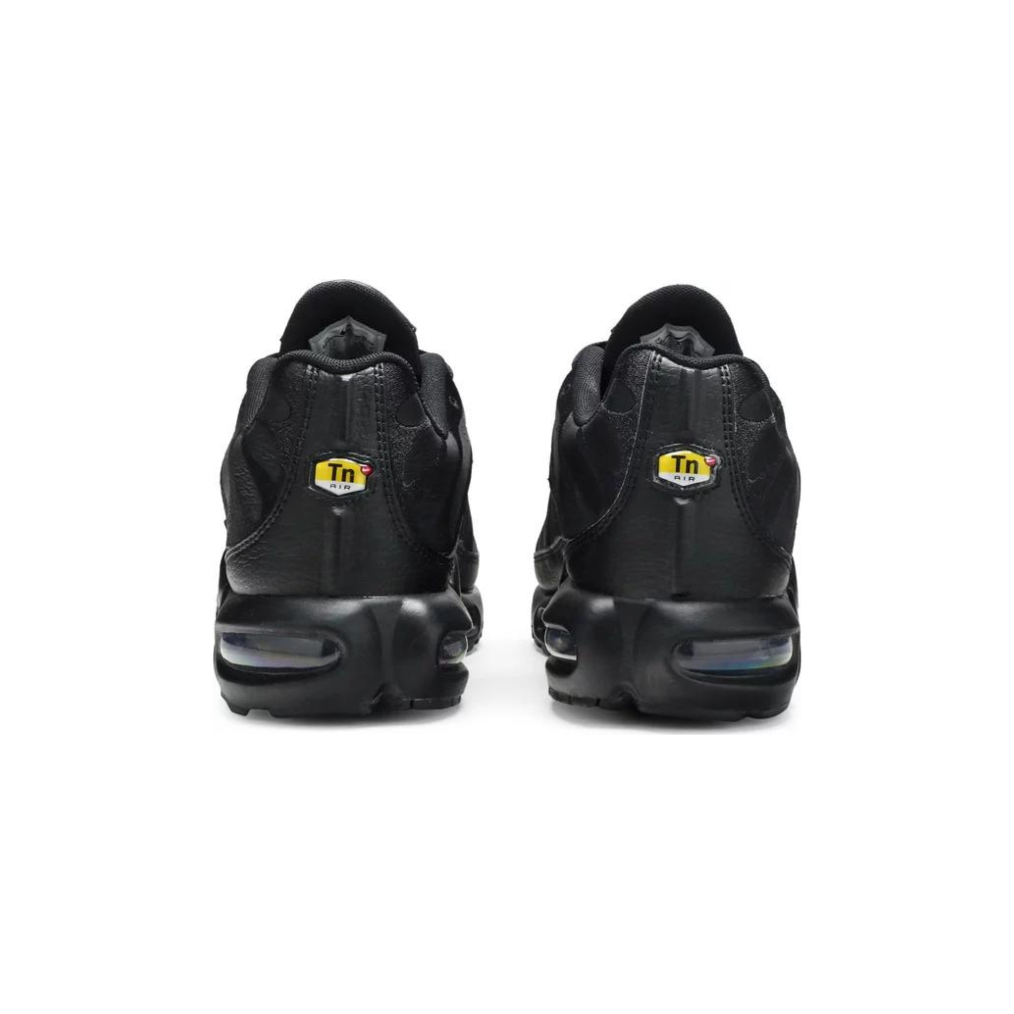 air max plus black leather