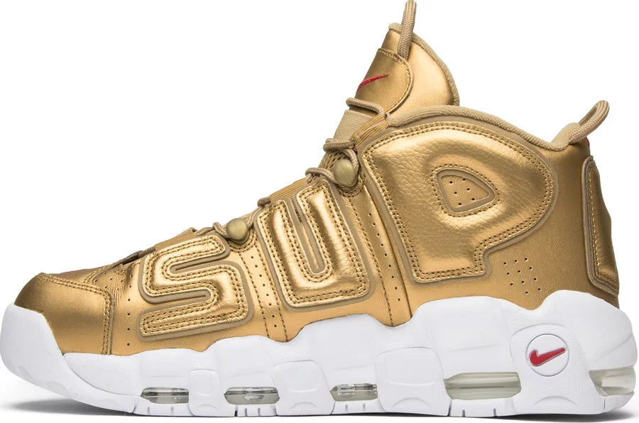 Nike Air More Uptempo Supreme Suptempo Gold