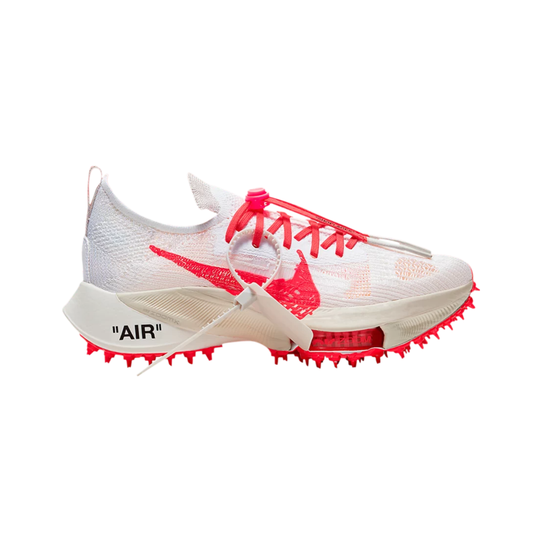 Nike Air Zoom Tempo Next% Flyknit Off White White Solar Red