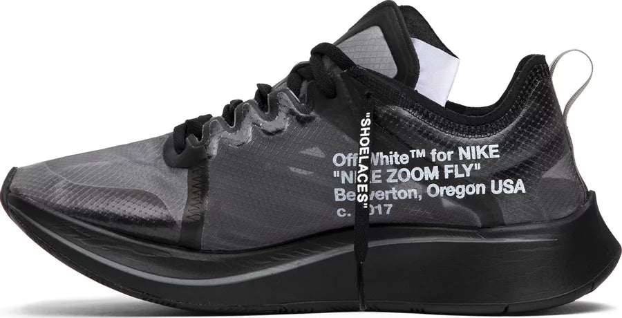 Nike Zoom Fly Off White Black Silver AJ4588 001 N Hype