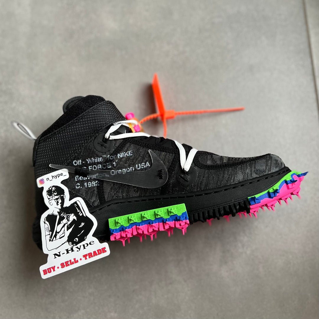 Nike Air Force 1 Mid Off-White Black Showroom NHype Lodz Polska 2