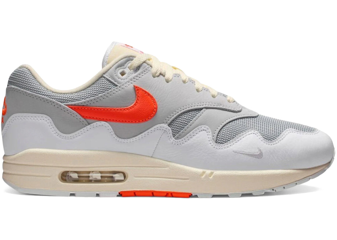 Nike Air Max 1 Patta Waves White Hyper Crimson (With Bracelet) - Biel - N-Hype