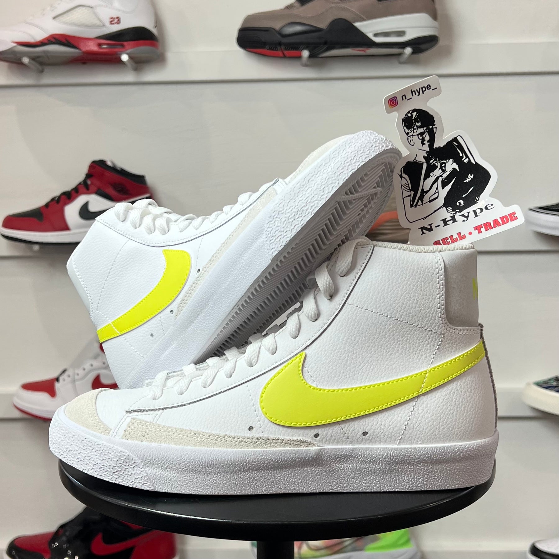 Nike Blazer Mid 77 White Lemon Venom W CZ0362 100 N Hype