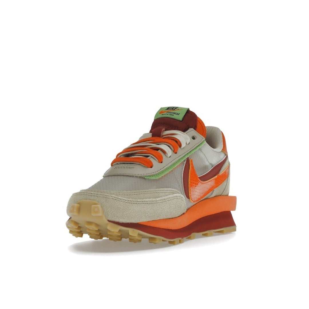 Nike LD Waffle sacai CLOT Kiss of Death Net Orange Blaze - siatka - N-Hype