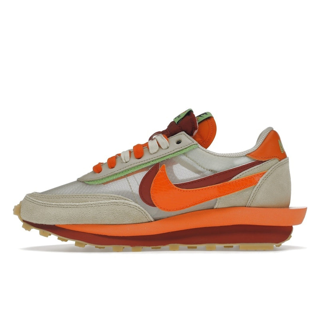 Nike LD Waffle sacai CLOT Kiss of Death Net Orange Blaze - siatka - N-Hype
