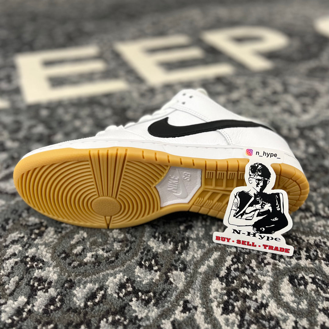 Nike sb dunk low orange label white gum online