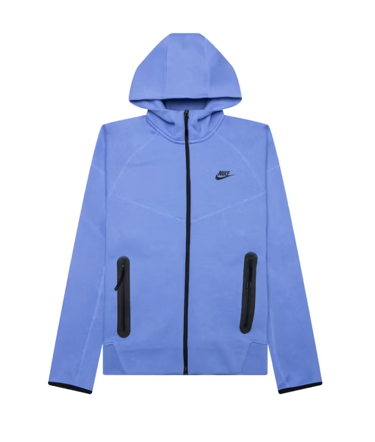 Nike Sportswear Tech Fleece Windrunner Full-Zip Hoodie Blue Przod Lodz Polska