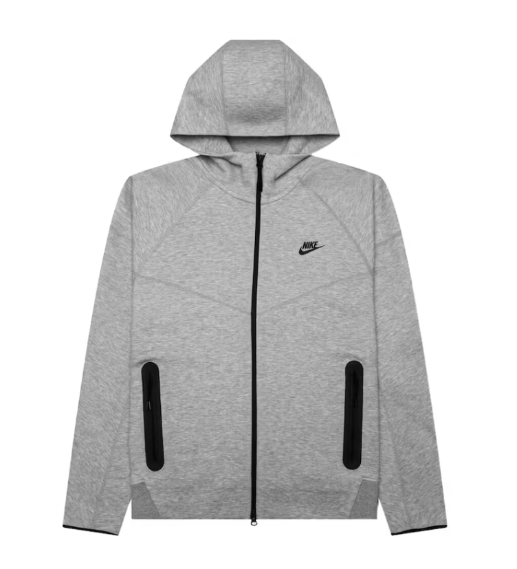 Nike Sportswear Tech Fleece Windrunner Full-Zip Hoodie Light Grey Przod Lodz Polska