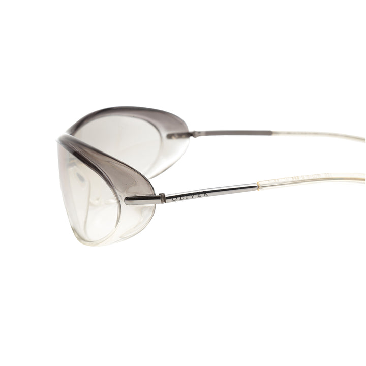 Oliver by Valentino 90's Transparent White Sunglasses