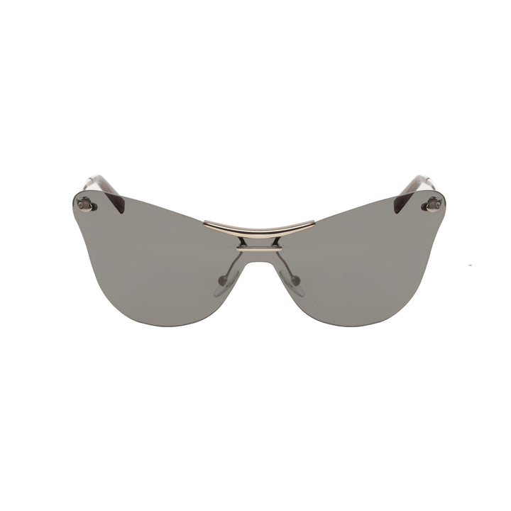 Oliver by Valentino 90's Silver Oversize Cat-Eye Sunglasses