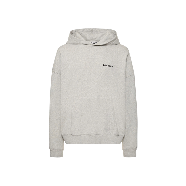 Palm Angels Logo Embroidered Cotton Hoodie