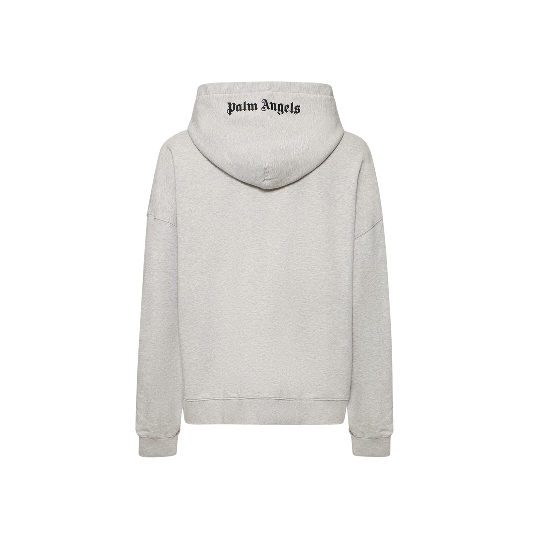 Palm Angels Logo Embroidered Cotton Hoodie