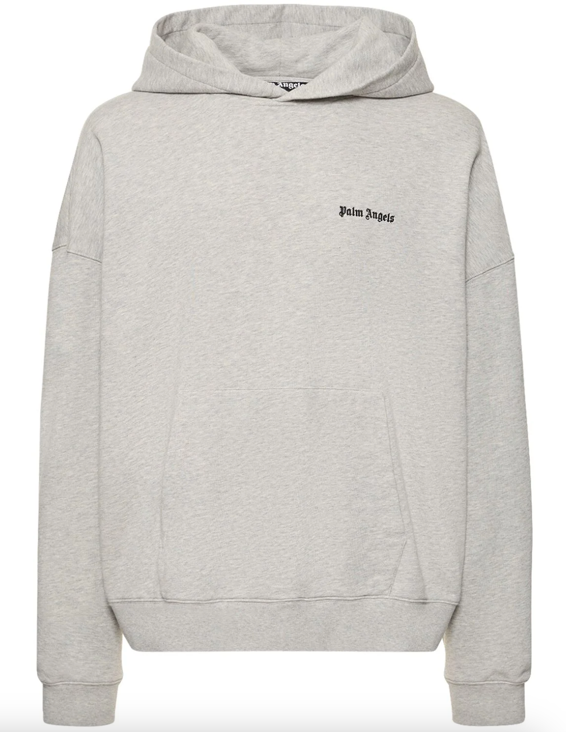 Palm Angels Logo Embroidered Cotton Hoodie Front Lodz Polska
