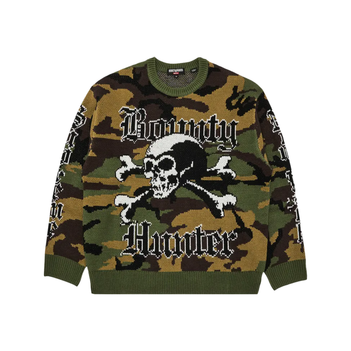 Supreme Bounty Hunter Sweater Woodland Camo