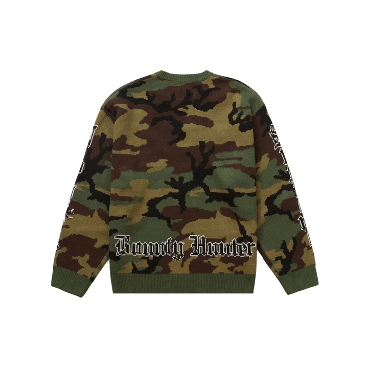 Supreme Bounty Hunter Sweater Woodland Camo