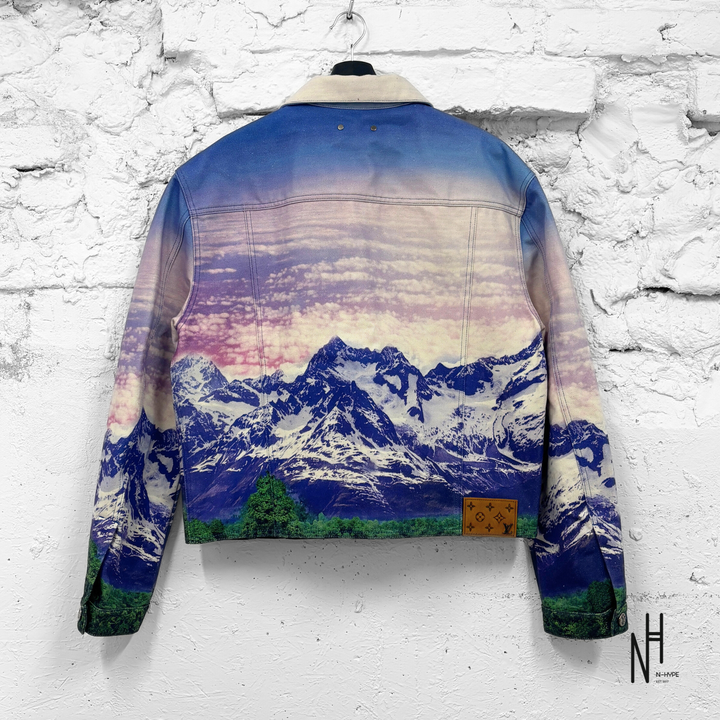 Louis Vuitton Virgil Abloh Landscape Denim Trucker Jacket