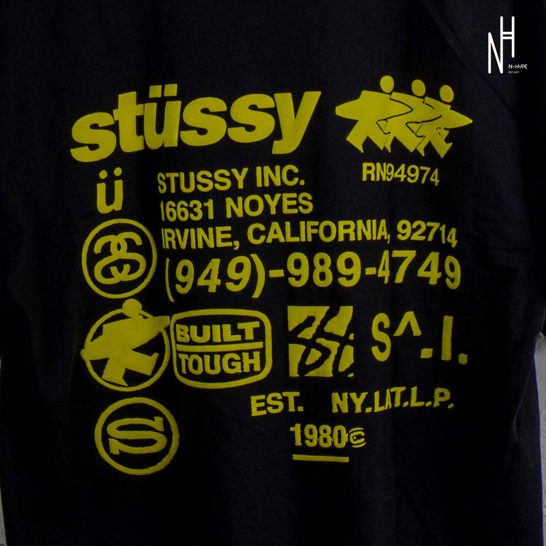 STUSSY】 DNA Pigment Dyed T-Shirt Black / 追跡付 Garment STUSSY】 DNA Pigment Dyed T-Shirt Black / 追跡付 Garment