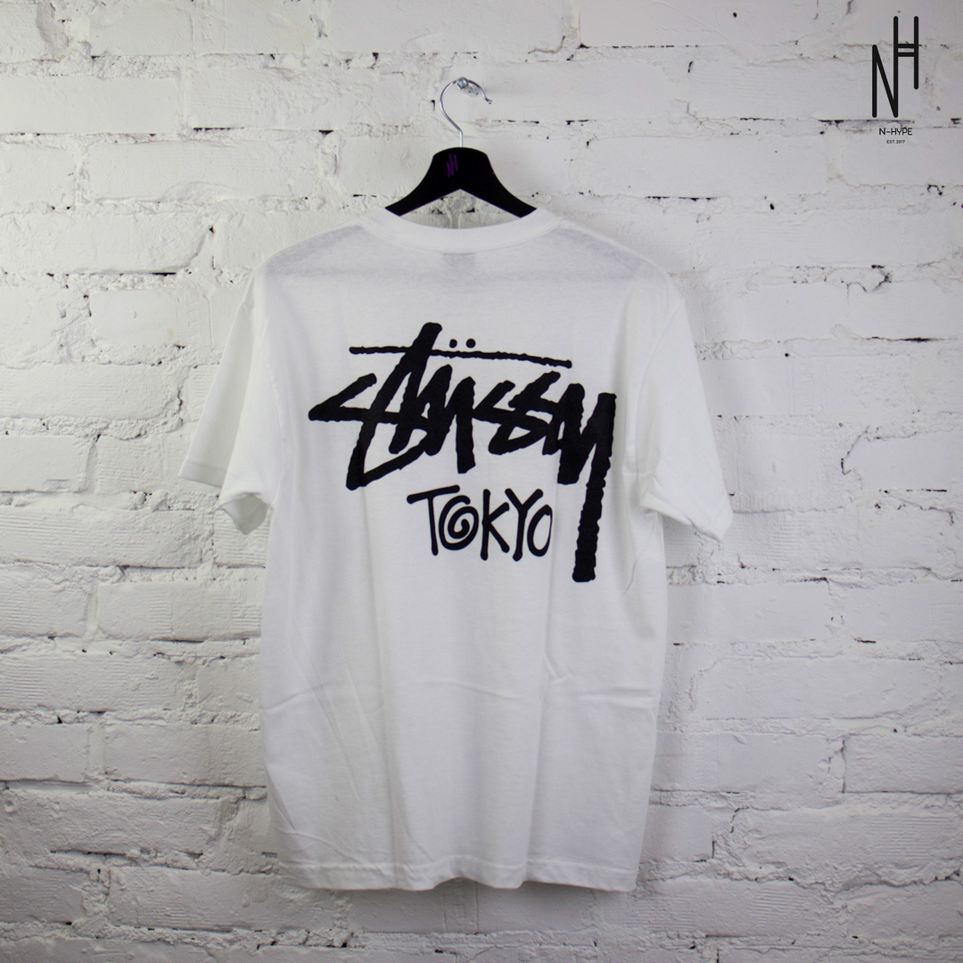 Stussy Stock Tokyo Tee White | N-Hype Stussy Stock Tokyo Tee White | N-Hype