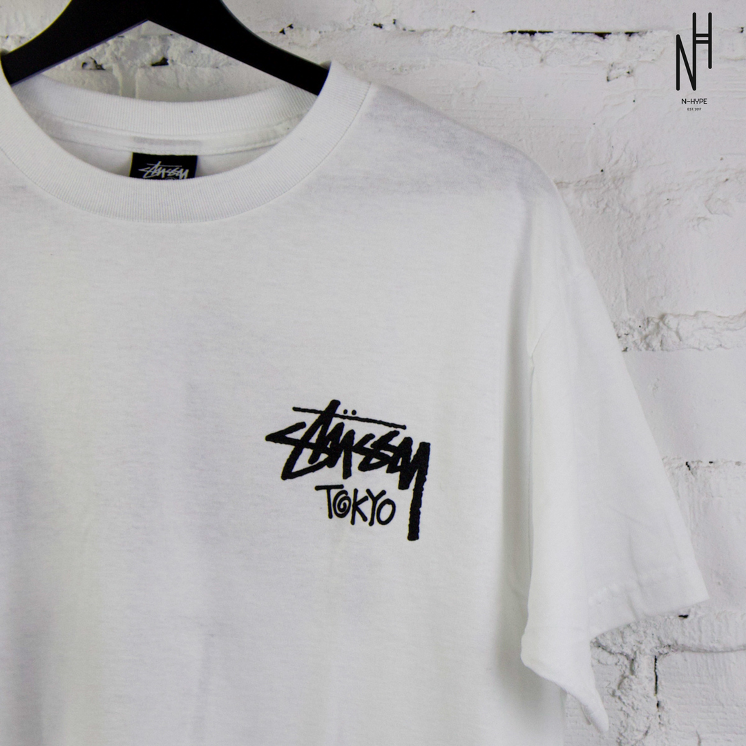 Stussy Stock Tokyo Tee White | N-Hype Stussy Stock Tokyo Tee White | N-Hype