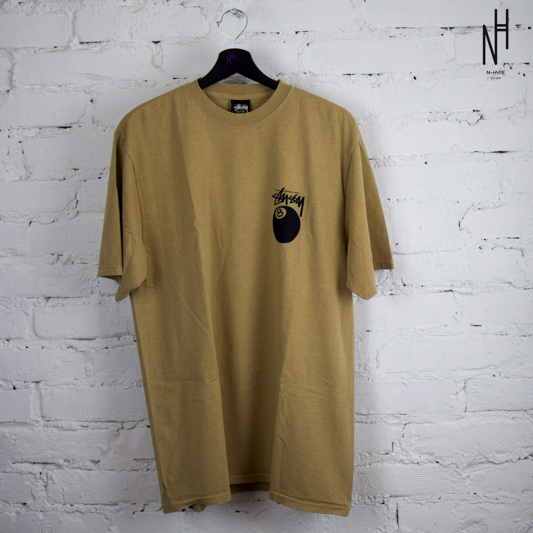 Stussy 8 Ball Pigment Dyed Tee Khaki