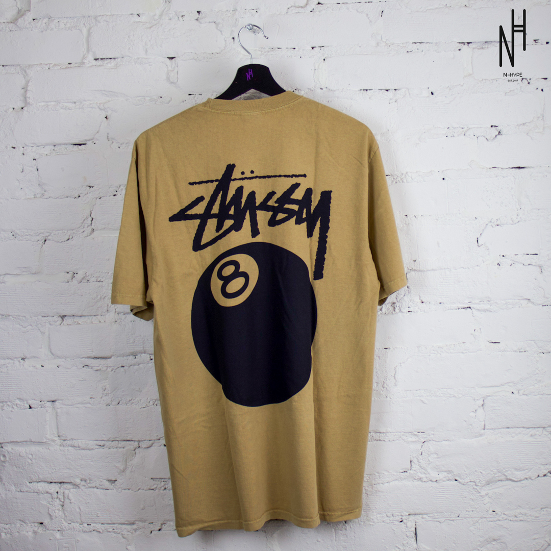 Stussy 8 Ball Pigment Dyed Tee Khaki