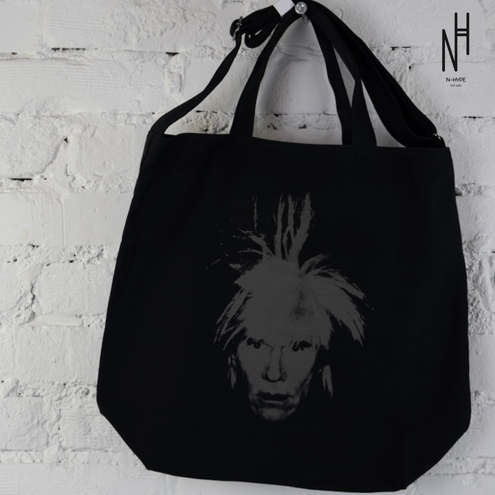 KAWS Uniqlo x Andy Warhol Tote Bag Black