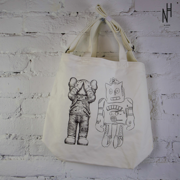 KAWS Uniqlo x Andy Warhol Tote Bag White