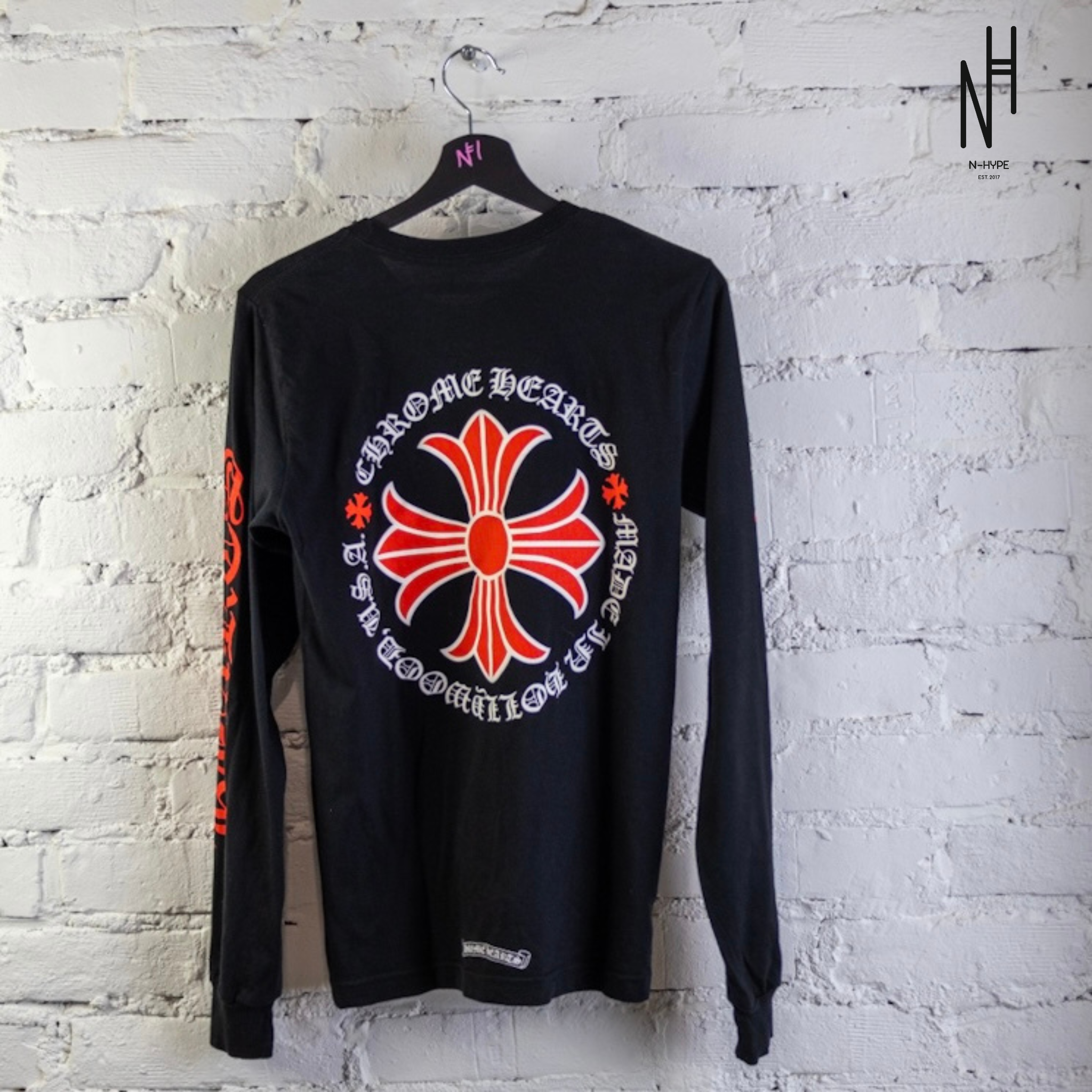 Chrome Hearts Made In Hollywood Plus Cross L/S Black/Red