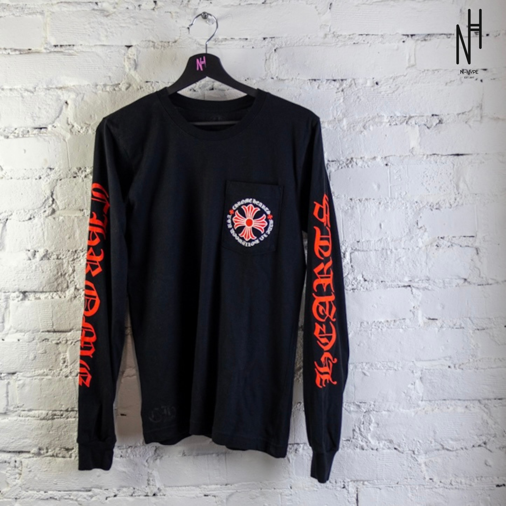 Chrome Hearts Made In Hollywood Plus Cross L/S Black/Red