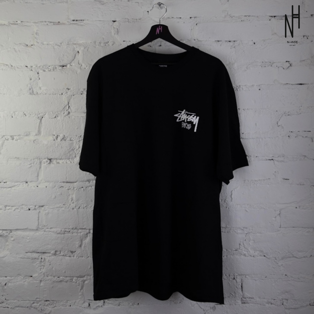 Stussy Stock Paris Tee Black