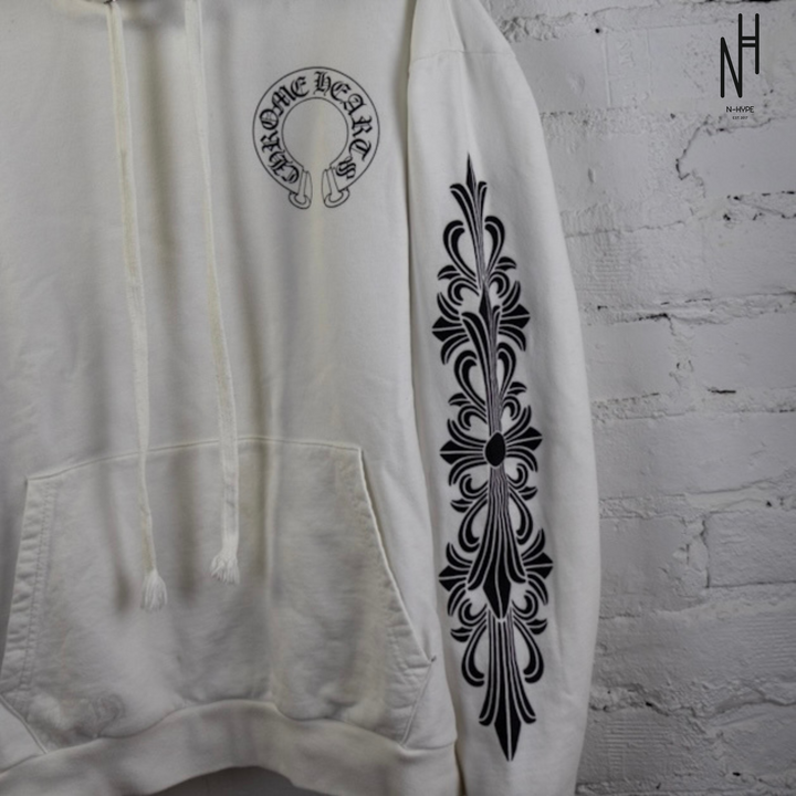 Chrome Hearts Horseshoe Hoodie White