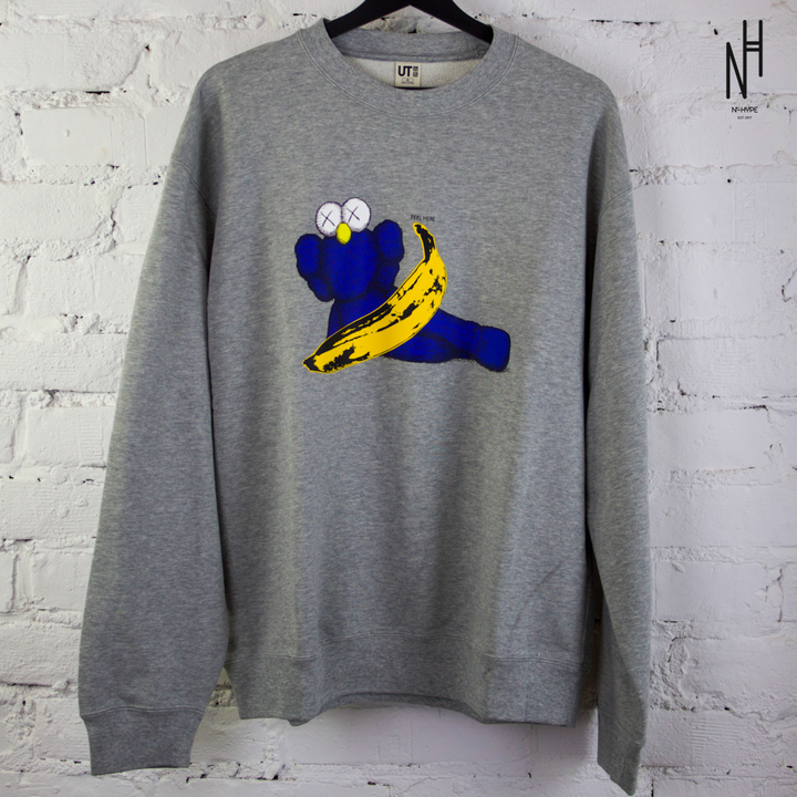 KAWS Uniqlo x Andy Warhol Banana Graphic Sweatshirt