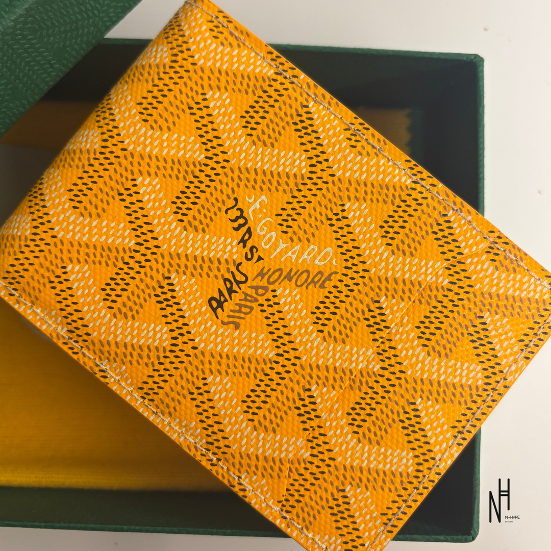 Goyard Small Leather Goods Card Holder Yellow