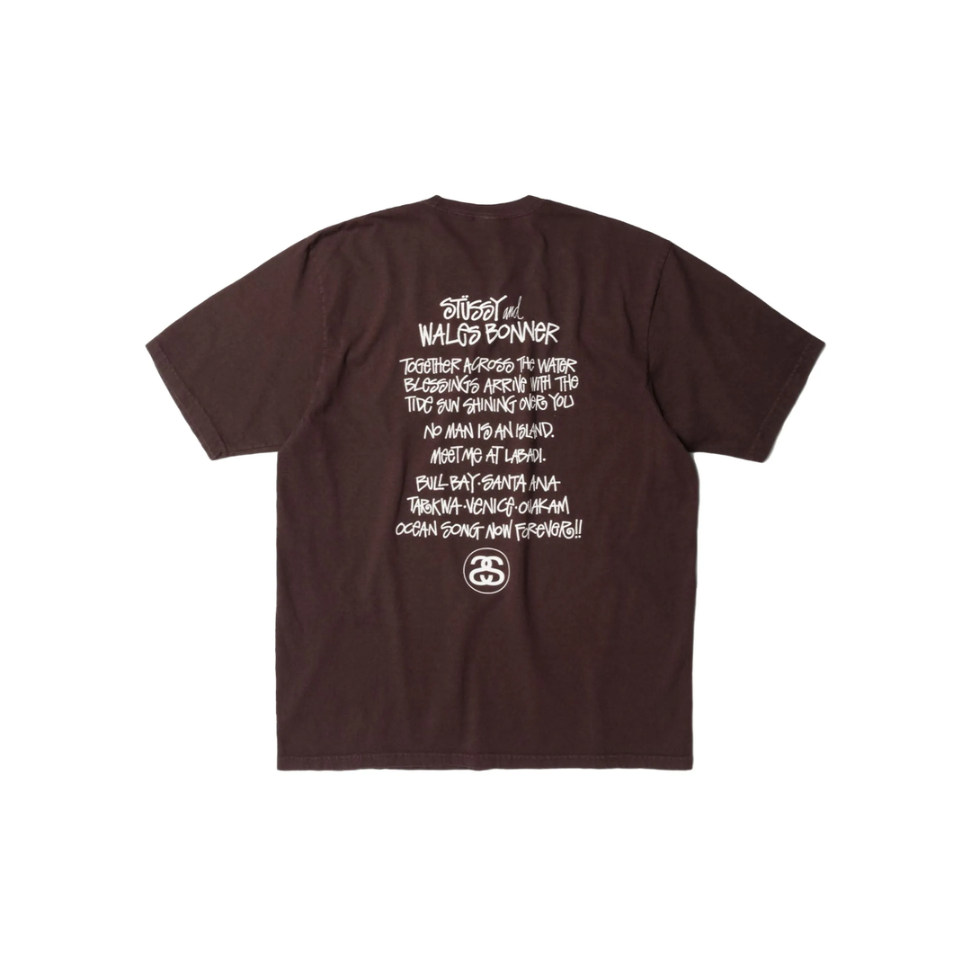 Stussy x Wales Bonner Ocean Song Tee Brown