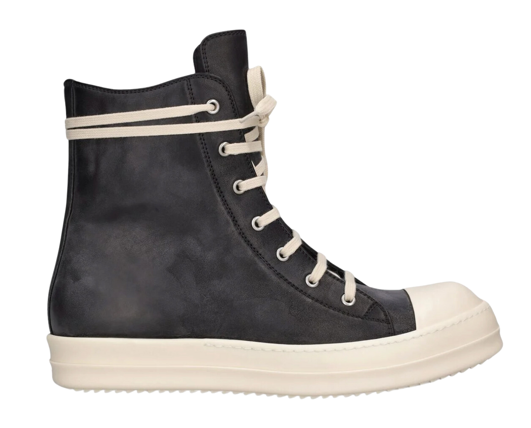 Rick Owens Leather High Top Sneakers – N-Hype Rick Owens Leather High Top Sneakers – N-Hype