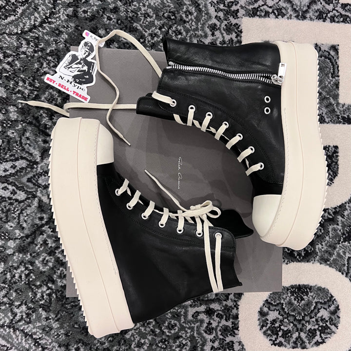 Rick Owens Mega Bumper Leather Sneakers Black Milk Showroom NHype Lodz Polska 5