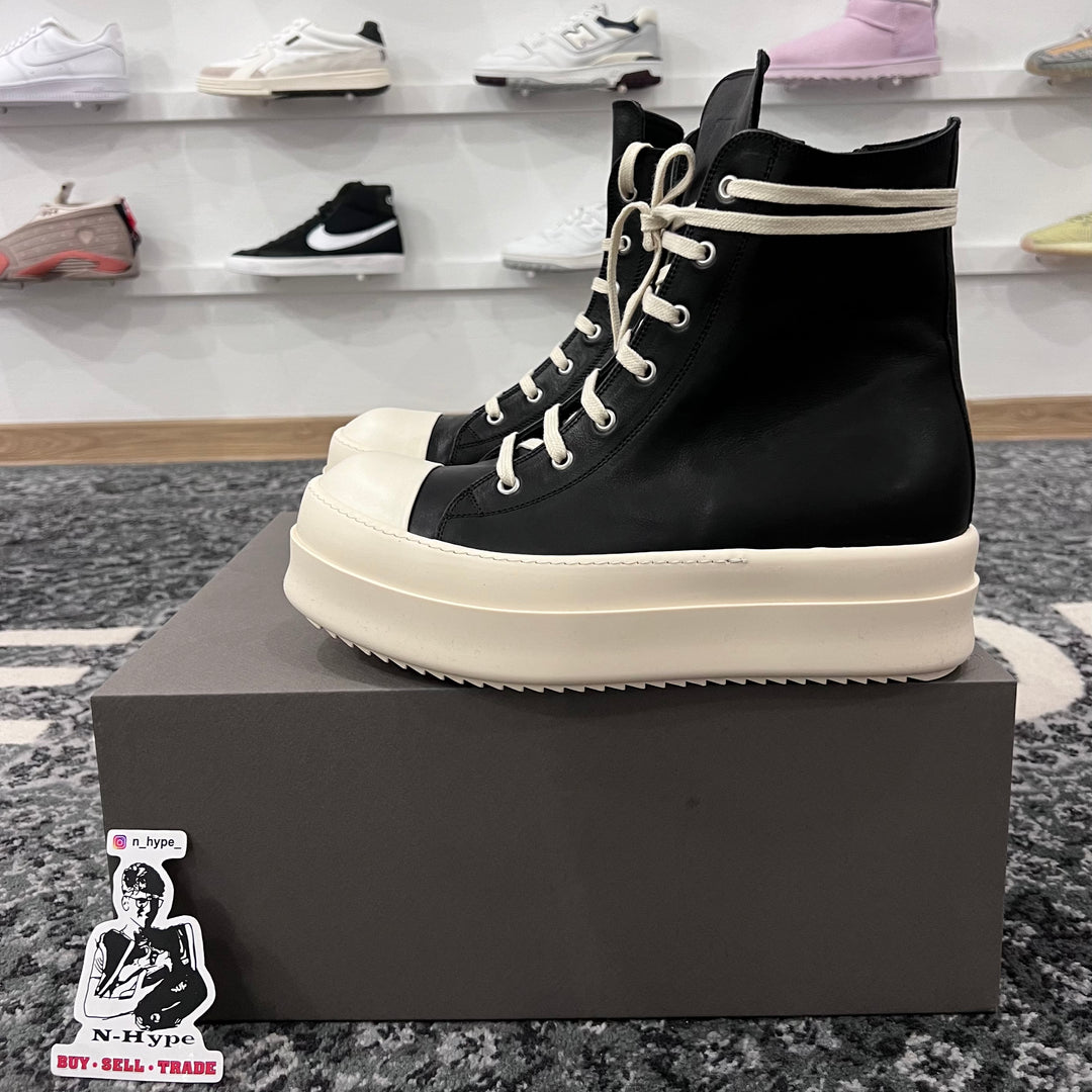 Rick Owens Mega Bumper Leather Sneakers Black Milk Showroom NHype Lodz Polska 6