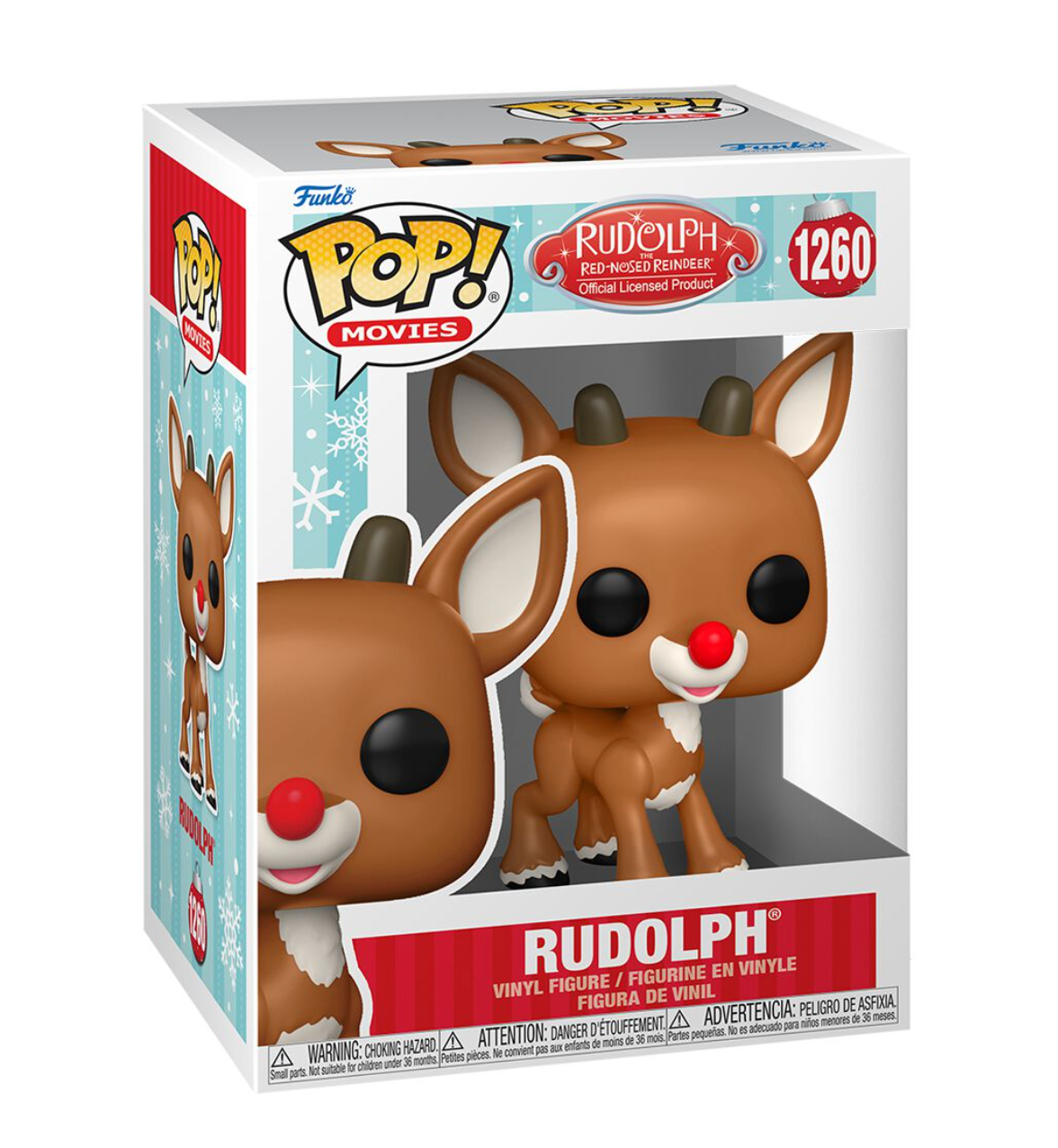 Rudolf Rudolph The Red Nosed Reindeer Flocked '1260 Front Lodz Polska