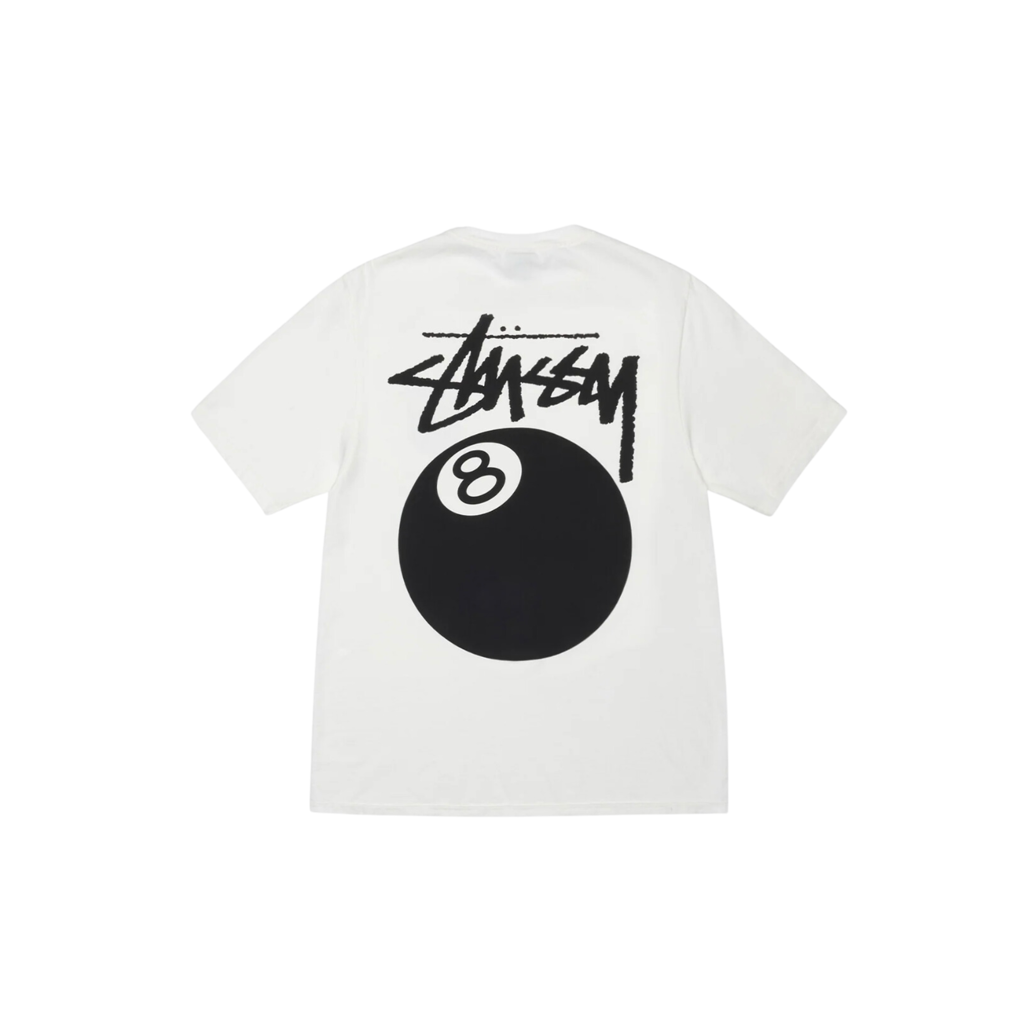 STÜSSY 8 Ball Tee Pigment Dyed White